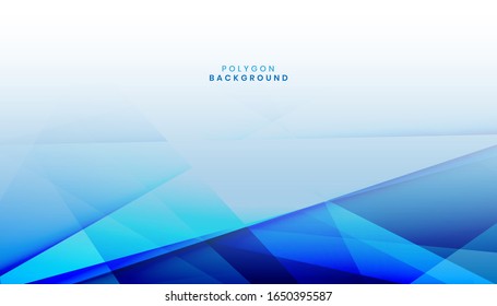 abstract blue polygon shape background. modern geometric design vector illustration