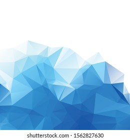 Abstract blue polygon texture background