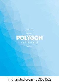 Abstract blue polygon vector background