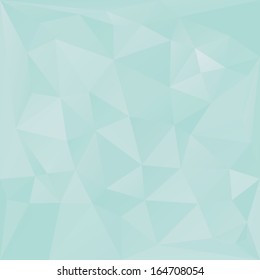 Abstract blue polygonal background. Template for the poster, card or banner with a gradient of triangles.