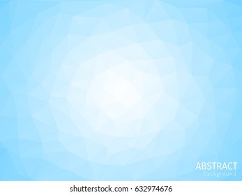 Abstract blue polygonal background. Triangles background. Geometrical lines