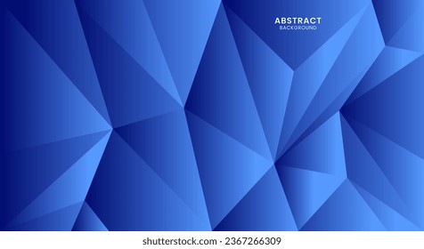 Abstract blue polygonal background vector