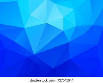 abstract blue polygonal crystal pattern