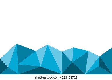 Abstract  Blue  Polygonal Mosaic Background, Vector illustration, Creative Business Design Templates