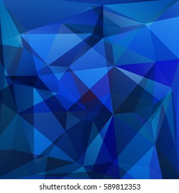 Abstract blue polygonal pattern with mosaic triangles. Design element for banners or wallpapers.