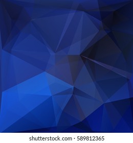 Abstract blue polygonal pattern with mosaic triangles. Design element for banners or wallpapers.