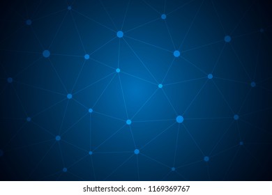 Abstract blue polygonal shape