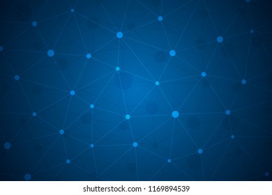 Abstract blue polygonal shape