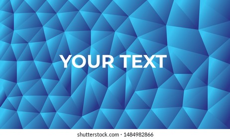 ABSTRACT  BLUE POLYGONAL WALLPAPER. VECTOR NET CHAIN IMAGE.