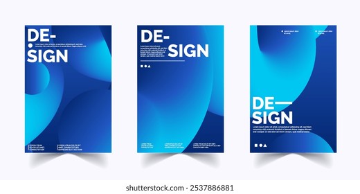 Abstract blue poster background banner  design templates	