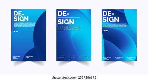 Abstract blue poster background banner  design templates	