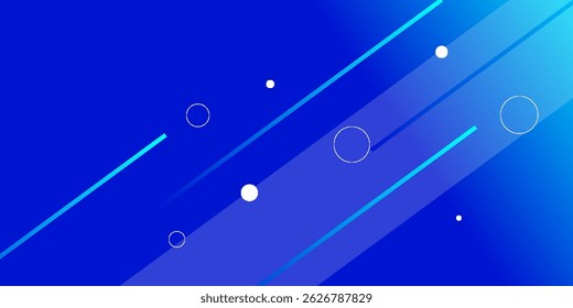 Abstract blue poster design template. Modern dynamic business event background.