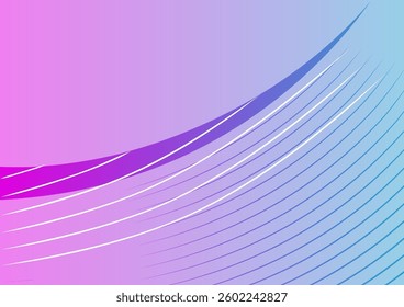 Abstract blue and purple background with a geometric decoration