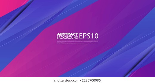 Abstract blue and purple background. Triangle on dark color geometric design. Modern overlap papercut futuristic background vector illustration. Eps10 vector
