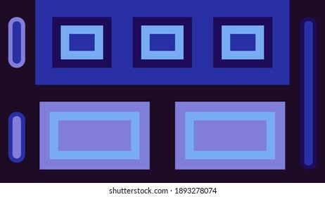 An abstract blue and purple block layout background image.