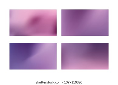 Abstract blue and purple blurred gradient mesh background set of Banner header or sidebar graphic art image and merry christmas., Color transition.