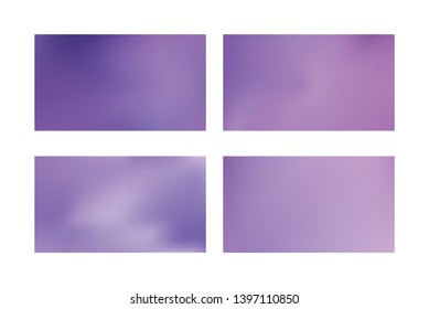 Abstract blue and purple blurred gradient mesh background set of Banner header or sidebar graphic art image and merry christmas., Color transition.