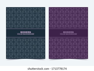 Abstract blue and purple color minimal covers pattern design	