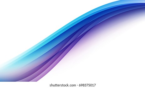 Abstract Blue and Purple curve background