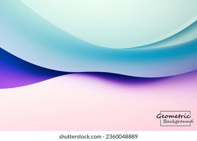 Abstract blue and purple geometric background. Dynamic shapes composition. Vector illustration.