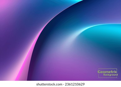 Abstract blue and purple geometric background. Dynamic shapes composition. Vector illustration.