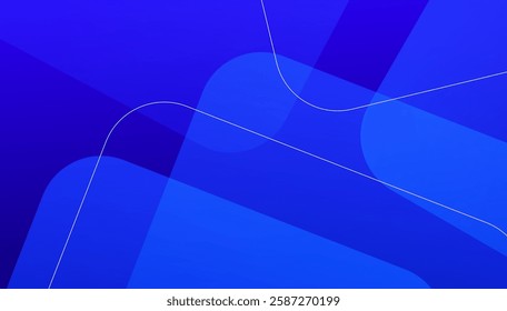 Abstract blue and purple geometric background. Dynamic shapes composition. Cool background design for posters. Vector illustration