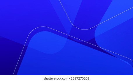 Abstract blue and purple geometric background. Dynamic shapes composition. Cool background design for posters. Vector illustration