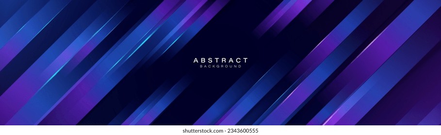Resumen de fondo de tecnología futurista de elementos geométricos azul y púrpura. Modern Landing Page, Template y sitios web. Ilustración del vector