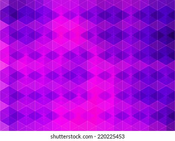Abstract blue and purple geometry background formed with hexagons.