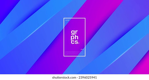 Resumen de fondo de degradado azul y púrpura. Triángulo en el diseño geométrico de color dinámico. Ilustración vectorial de fondo futurista de solapamiento moderno. Vector Eps10