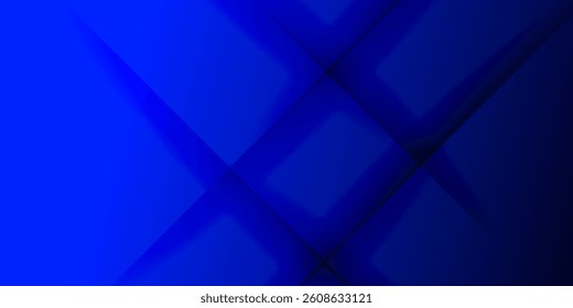 Abstract blue and purple gradient background. Overlap square pattern on colorful geometric design. Modern papercut futuristic background illustration.