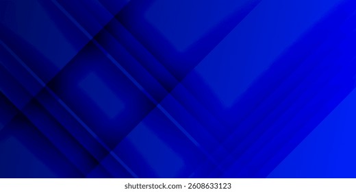 Abstract blue and purple gradient background. Overlap square pattern on colorful geometric design. Modern papercut futuristic background illustration.