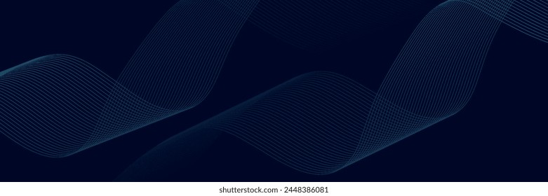 Abstract blue purple gradient flowing wave lines on white background. Modern colorful wavy lines pattern design element. Suit for poster, website, banner, presentation, cover