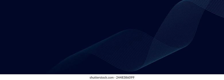 Abstract blue purple gradient flowing wave lines on white background. Modern colorful wavy lines pattern design element. Suit for poster, website, banner, presentation, cover
