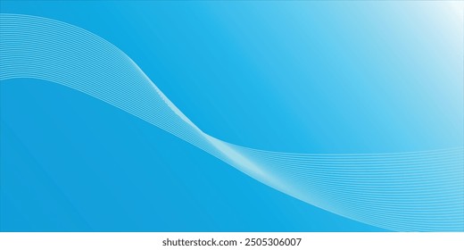 Abstract blue purple gradient flowing wave lines on white background. Modern colorful wavy lines pattern design element. Suit for poster, website, banner, presentation, cover, brochure, flyer, header