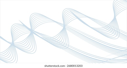 Abstrato azul roxo gradiente fluindo linhas de onda no fundo branco. Moderno colorido linhas onduladas padrão elemento de design. Terno para cartaz, site, banner, apresentação, capa, brochura, 