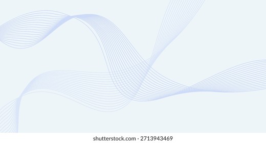 Abstrato azul roxo gradiente fluindo linhas de onda no fundo branco. Moderno colorido linhas onduladas padrão elemento de design. Terno para cartaz, website, banner, apresentação, capa, brochura, folheto, cabeçalho