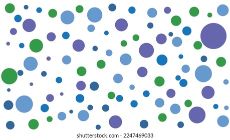 abstract blue purple green polka dot fabric geometric vector pattern background