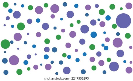 abstract blue purple green polka dot fabric geometric vector pattern background