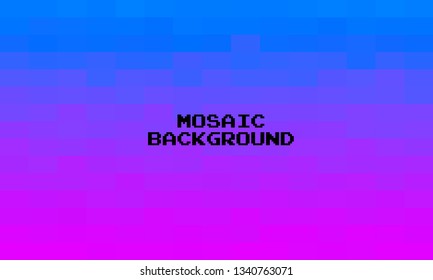 Abstract Blue Purple Grid Mosaic Background, Modern abstract illustration with triangles. Creative Design Polygonal Template mosaic with squares.