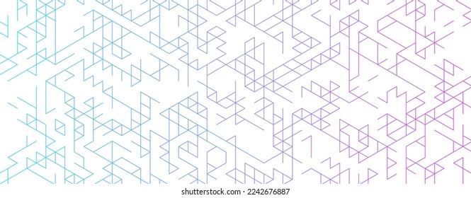 abstract blue purple hexagon, geometric texture background, polygon pattern, technology concept