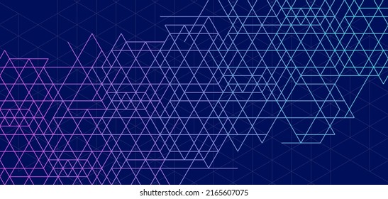 abstract blue purple hexagon, network or electric image, geometric texture background, scientific technology, engineering concept