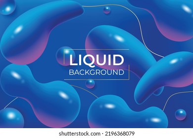 Abstract blue and purple liquid wavy shapes futuristic banner. Glowing retro waves vector background. Modern colorful flow background. Wave color Liquid shape. Abstract design.