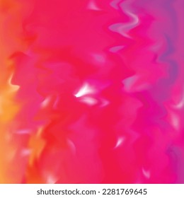 Abstract blue and purple liquid wavy shapes futuristic banner. Glowing retro waves vector background