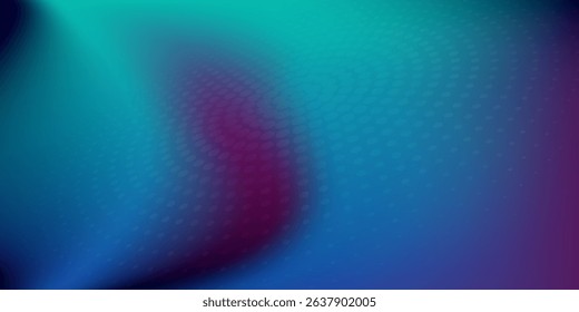 Abstract blue and purple liquid wavy shapes futuristic grainy background.