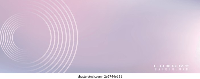 Fundo moderno azul abstrato roxo com elementos de círculo de linha brilhante. Conceito de tecnologia futurista. eps10, banner