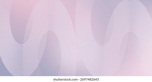 Fondo moderno púrpura azul Abstractas con Elementos de círculo de línea brillante. Concepto de tecnología futurista. Ilustración

