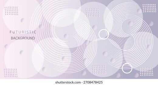 Fondo moderno púrpura azul Abstractas con Elementos de círculo de línea brillante. Ilustración Concepto de tecnología futurista. Ilustración de Vector Estilo minimalista. 
