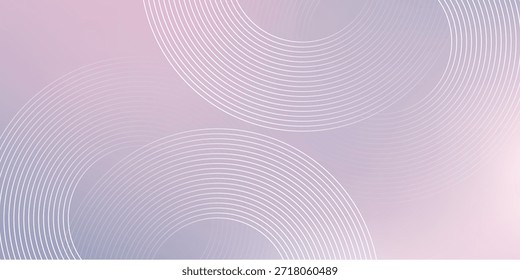 Abstrakter, blauer, violetter, moderner Hintergrund mit leuchtenden Linienkreiselementen. Futuristisches Technologiekonzept. Vektorgrafik