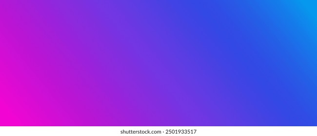 Abstract blue purple pink gradient background, technology style or futuristic scene, horizontal wall with light in the middle and side fading.